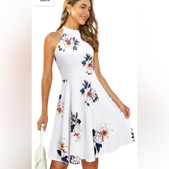 Floral Halter Summer Dress NWOT - Picture 1 of 5
